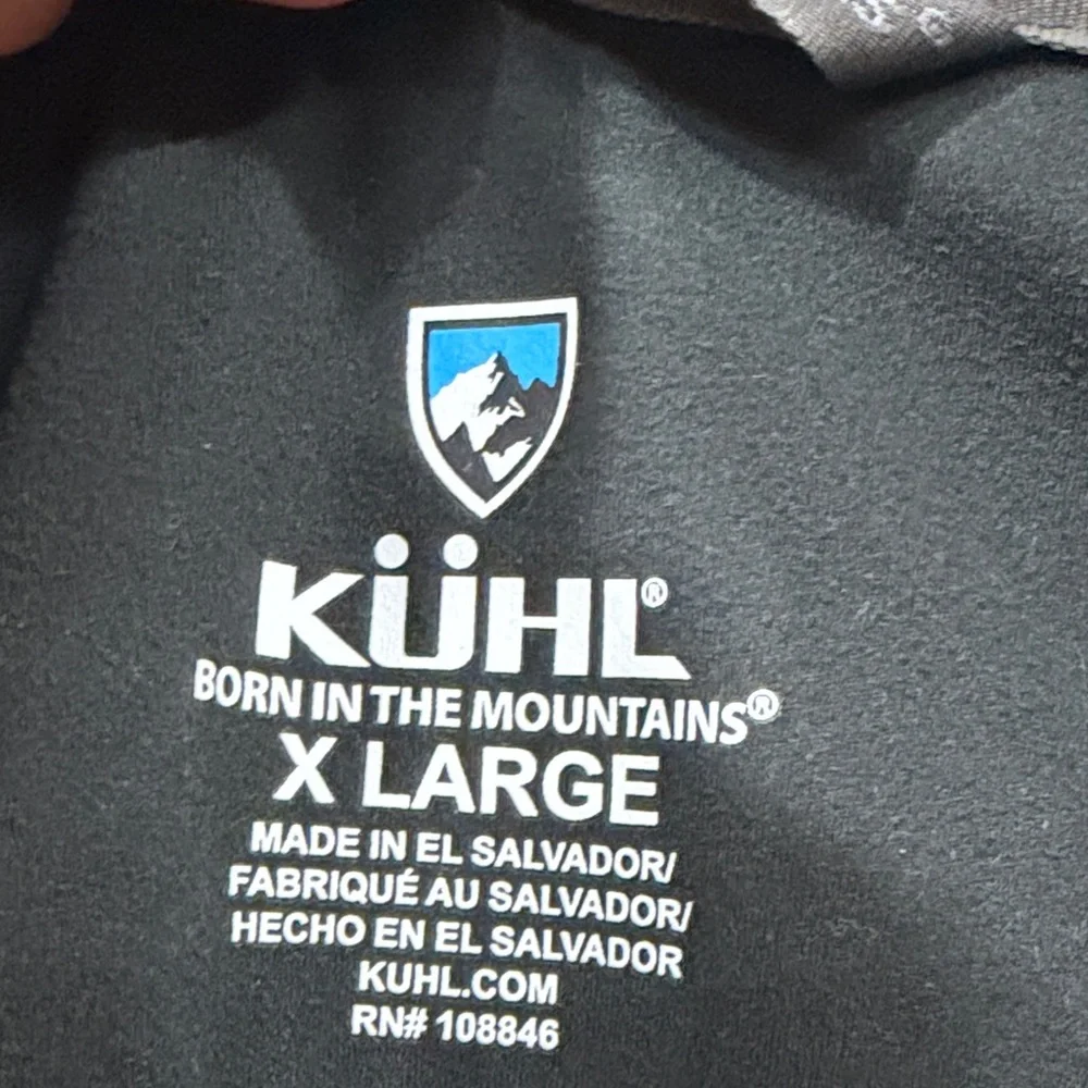 EUC Kuhl Revel Brown Quarter-Zip Sweatshirt - Picture 3 of 7